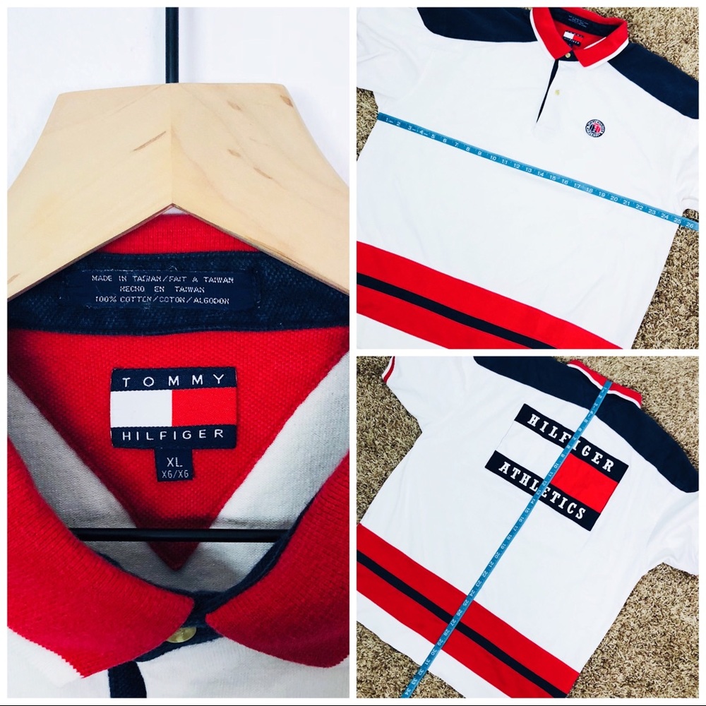 ‼️SOLD‼️Vintage Tommy Hilfiger Athletics Polo - Picture 4 of 4